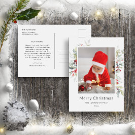 クリスマスブーケ・オブ・レッド・ベリー年次報告書 ポストカード