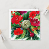クリスマスブーケ カード (正面/裏面インサイチュ)