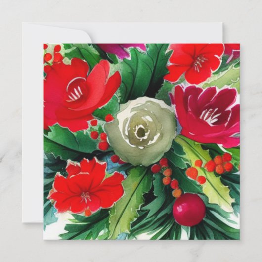 クリスマスブーケ シーズンカード (正面)