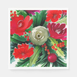 クリスマスブーケ スタンダードランチョンナプキン