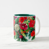 クリスマスブーケ ツートーンマグカップ (正面右)