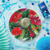 クリスマスブーケ ペーパープレート (パーティー)