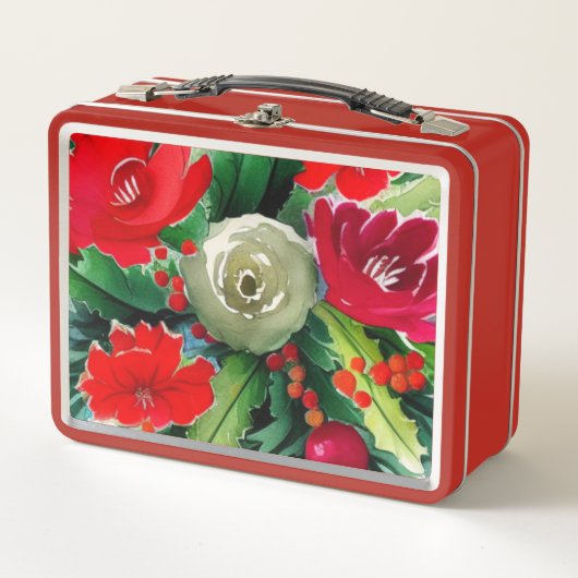 クリスマスブーケ メタルランチボックス (正面)