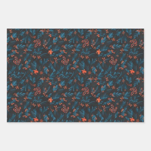 クリスマスブーケ ラッピングペーパーシート (正面)