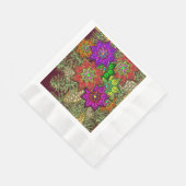 クリスマスブーケ 縁ありランチョンナプキン (角)