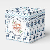 クリスマスブ伝統的ルーパーソナライズされたプ特典ボックス フェイバーボックス (正面サイド)
