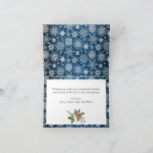 クリスマスブ素朴ルーウッド3 PHOTO Greeting シーズンカード (内部)