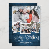 クリスマスブ素朴ルーウッド4 PHOTO Greeting シーズンカード (正面/裏面)