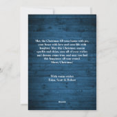 クリスマスブ素朴ルーウッド4 PHOTO Greeting シーズンカード (裏面)