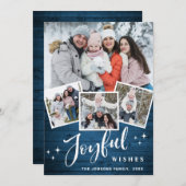 クリスマスブ素朴ルーウッド4 PHOTO Greeting シーズンカード (正面/裏面)