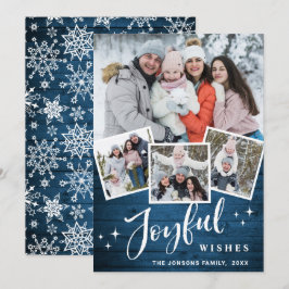 クリスマスブ素朴ルーウッド4 PHOTO Greeting シーズンカード