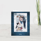 クリスマスブ素朴ルーウッド5 PHOTOグリーティングボホ シーズンカード (裏面)