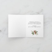 クリスマスブ素朴ルーウッド5 PHOTOグリーティングボホ シーズンカード (内部)