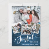 クリスマスブ素朴ルーウッド7 PHOTO Greeting シーズンカード (正面)