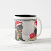 クリスマスプグマグホリデーポーズ ツートーンマグカップ (正面右)