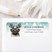 クリスマスプグ差出人住所ラベル ラベル (インサイチュ)