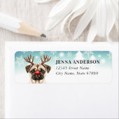 クリスマスプグ差出人住所ラベル ラベル (インサイチュ)