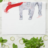 クリスマスプグ キッチンタオル (折り畳み)