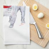 クリスマスプグ キッチンタオル (四つ折り)