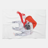クリスマスプグ キッチンタオル (横)