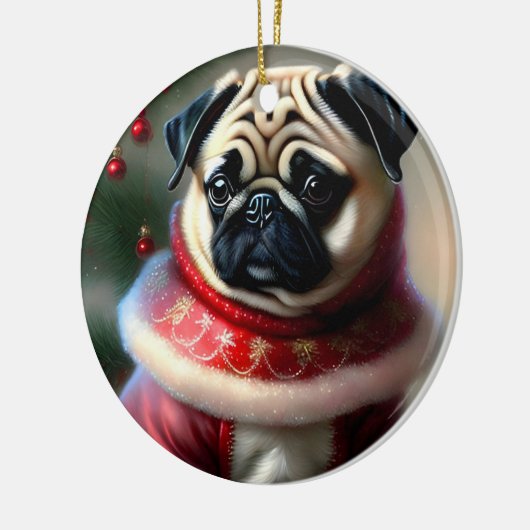 クリスマスプグ セラミックオーナメント (左)