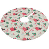 クリスマスプグ ブラッシュドポリエステルツリースカート (アングル)