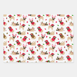 クリスマスプグ ラッピングペーパーシート