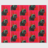 クリスマスプグ ラッピングペーパー (フラット)