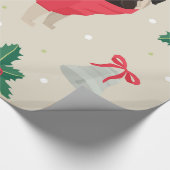 クリスマスプグ ラッピングペーパー (角)