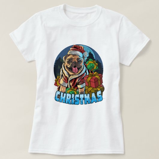 クリスマスプグ Tシャツ (デザイン正面)