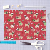 クリスマスプッグレッド 薄葉紙 (クラフト)