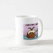 クリスマスプッドキャスト コーヒーマグカップ (正面右)