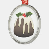 クリスマスプディングオーナメント メタルオーナメント (左)