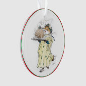 クリスマスプディングキツネのオーナメント オーナメント (正面)