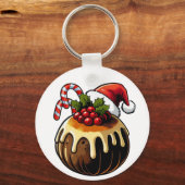 クリスマスプディングキーチェーン キーホルダー (正面)