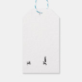 クリスマスプディングギフトラベル ギフトタグ (裏面)