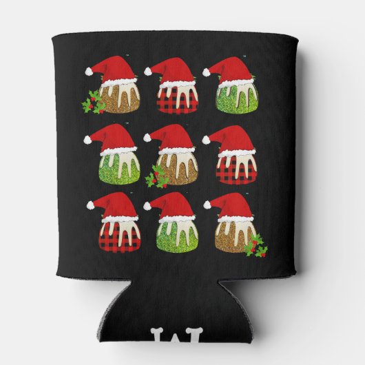 クリスマスプディングサンタハッツ 缶クーラー (裏面)