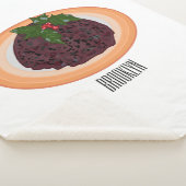 クリスマスプディング漫画イラストレーション シェルパブランケット (3/4)