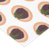 クリスマスプディング漫画イラストレーション テーブルクロス (アングル)