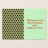 クリスマスプディング箔カード 箔カード (内部)