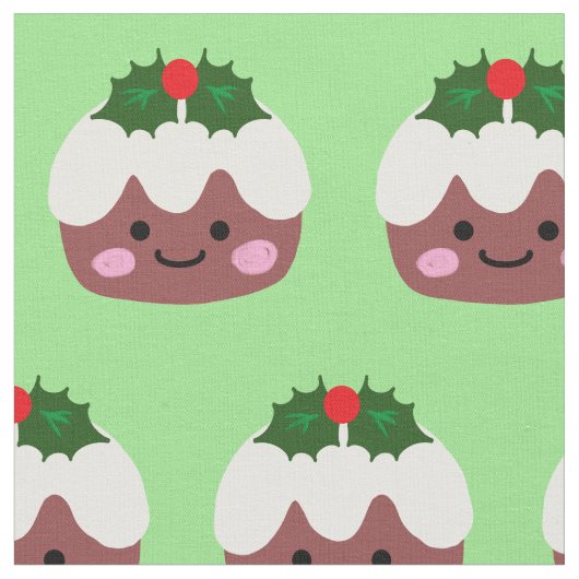 クリスマスプディング1 ファブリック (クローズアップ)