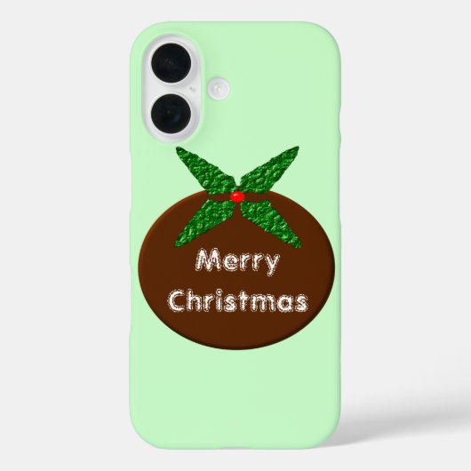 クリスマスプディング カスタマイズ可能 Case-Mate iPhoneケース (裏面)