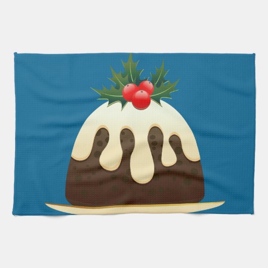 クリスマスプディング キッチンタオル (横)