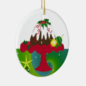 クリスマスプディング セラミックオーナメント (右)