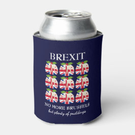 クリスマスプディング |ユニオンジャックブルー | BREXIT 缶クーラー