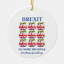 クリスマスプディング |ユニオン・ジャック | BREXIT セラミックオーナメント