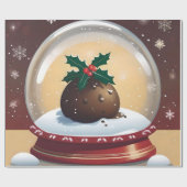 クリスマスプディング ラッピングペーパー (フラット)