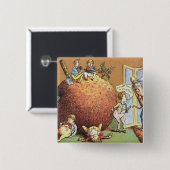 クリスマスプディング 缶バッジ (正面&裏面)