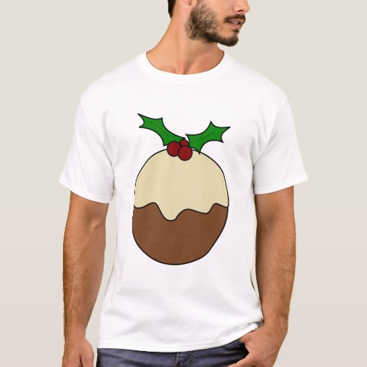 クリスマスプディング Tシャツ (正面)