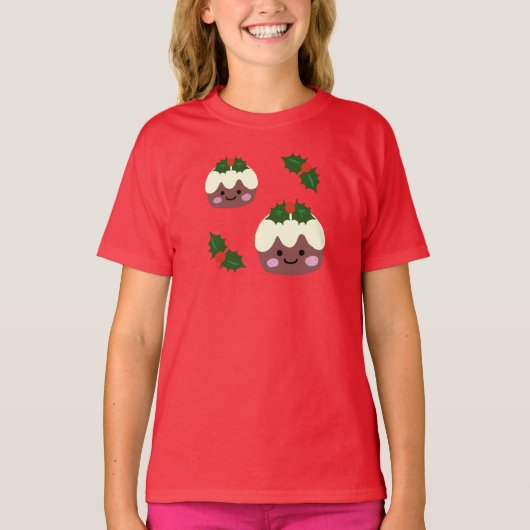 クリスマスプディング Tシャツ (正面)